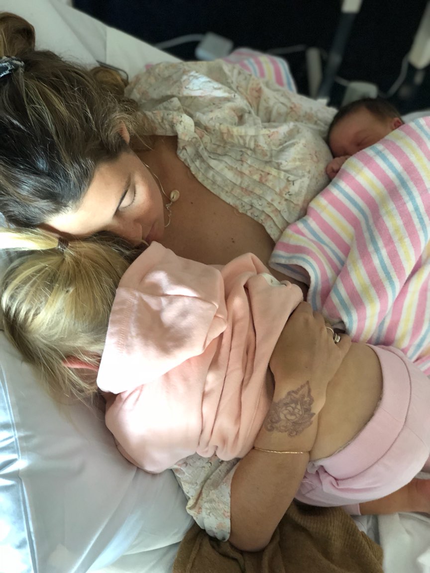 Family Picture just after giving birth 